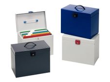 Esselte - Classeur ménager en métal (valisette) avec 5 dossiers suspendus - disponible dans différentes couleurs