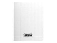 Calligraphe 8000 - Cahier polypro 17 x 22 cm - 192 pages - grands carreaux (seyès) - transparent