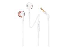 JBL T205 - Ecouteurs filaire avec micro - intra-auriculaire - rose doré