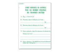 Exacompta - Livret individuel de contrôle pour conducteurs et convoyeurs de véhicules routiers - 14,8 x 10,5 mm