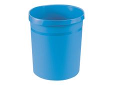 HAN GRIP - corbeille à papier - 18 L - polypropylène (PP), plastique - bleu clair