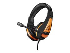 Canyon CND-SGHS1 - Casque filaire avec micro - noir et orange