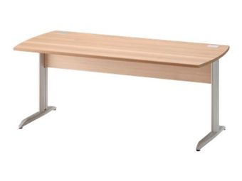 Bureau JAZZ+ - 140 cm - Pieds métal - Hêtre