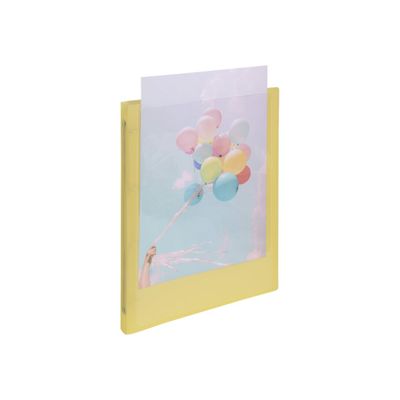 3130630512790-Exacompta Kreacover Pastel - Classeur 4 anneaux personnalisable - Dos 20 mm - A4 - pour 140 feuilles - disponib-Angle gauche-6