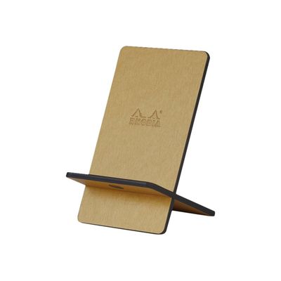 3037921944028-Rhodia - Socle pour téléphone portable - or-Angle droit-0