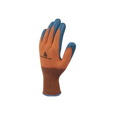 3295249237387-Delta Plus - Gants de protection antidérapant - Taille  9 - orange/bleu-Angle droit-0