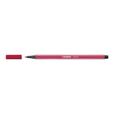 4006381574402-STABILO Pen 68 - Feutre pointe moyenne - rouge grenadine-Angle gauche-0