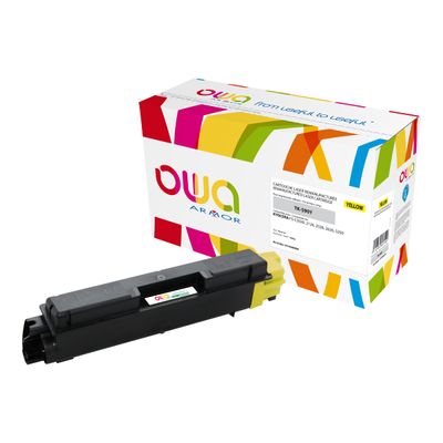 3112539607500-Cartouche laser compatible Kyocera TK-590 - jaune - Owa K15488OW-Angle gauche-0