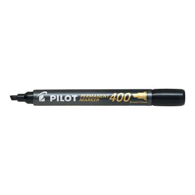 4902505511172-Pilot 400 - Marqueur permanent - pointe biseau large - noir-Angle gauche-0