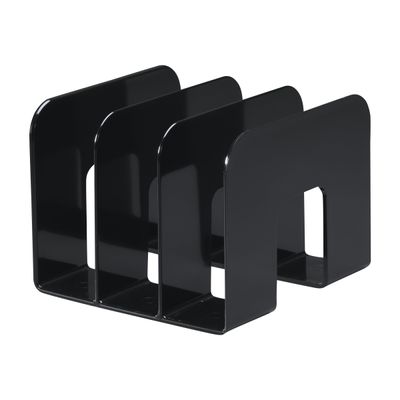 7318081395063-Durable Trend - Porte catalogues 3 compartiments - noir-Angle gauche-0
