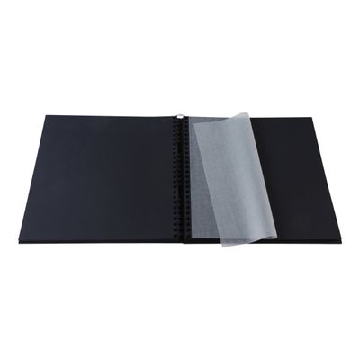 3130630169819-Exacompta Aramy - Album photos 32 x 32 cm - 60 pages - noir/or-Avant-2