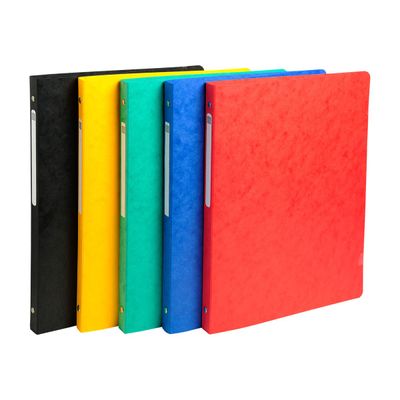 3130634512505-Exacompta - Classeur carte lustrée souple 4 anneaux - A4 - pour 100 feuilles - disponible -Angle gauche-0