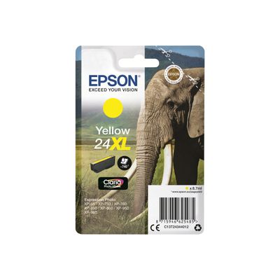 8715946625485-Epson 24XL Elephant - jaune - cartouche d'encre originale-Avant-0