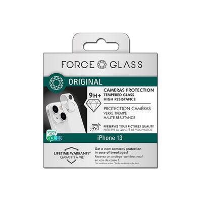 3571211467847-Force Glass Original  - protection d'écran caméra - verre trempé pour iPhone 13 - transparent-Avant-1