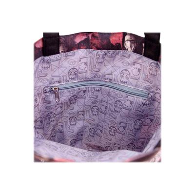 8445118024494-Money Heist Together - Sac shopping - multicolore - Karactermania-Gros plan-4