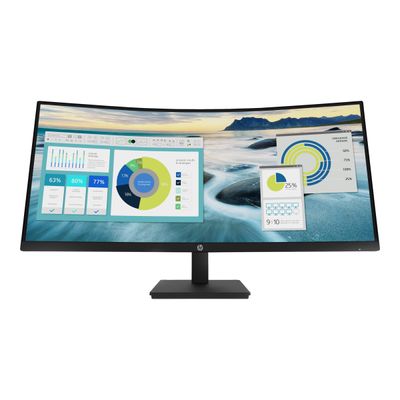 0195122737191-HP P34hc G4 - écran LED 34" - incurvé -Avant-0