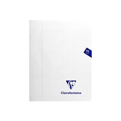 3329683937418-Clairefontaine Mimesys - Cahier polypro 17 x 22 cm - 96 pages - grands carreaux (Seyes) - transpar-Avant-0