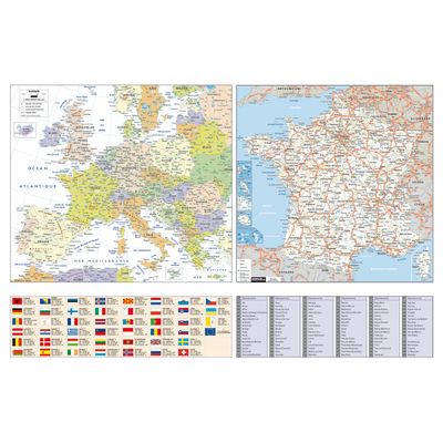 3371010201181-Quo Vadis Arc en Ciel - Calendrier horizontal 12 mois sur 1 face - 43 x 65 cm--1