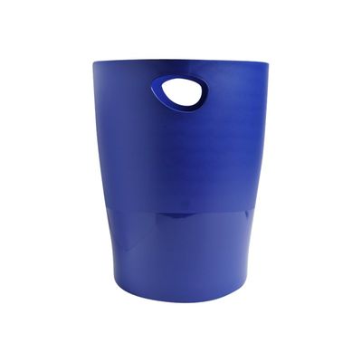 9002493037052-Exacompta Ecobin - Corbeille à papier 15L - bleu nuit-Avant-1