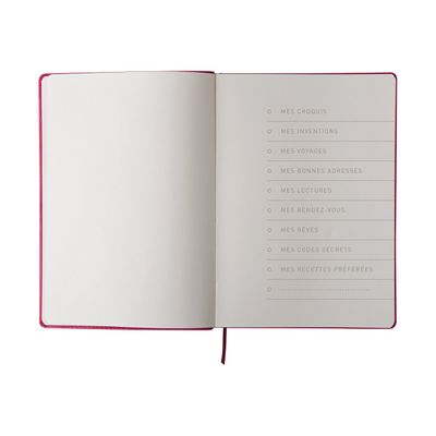 3108724521201-Oberthur Carmen - Carnet de notes rigide A6 - ligné - rose-Avant-4