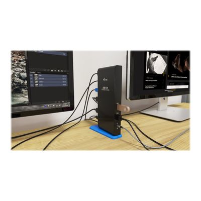 8595611703843-i-Tec - Station d'accueil - USB 3.0 - 2 x HDMI - GigE-Angle gauche-6