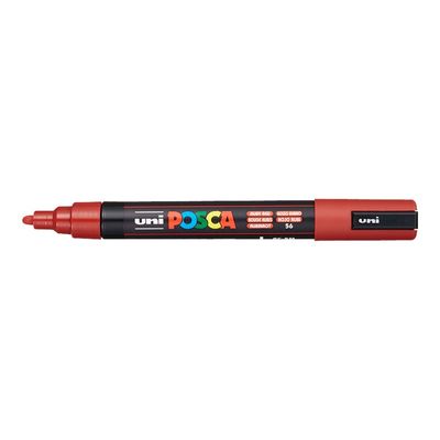 4902778262542-Posca - Marqueur peinture pointe moyenne - rouge rubis-Angle gauche-0