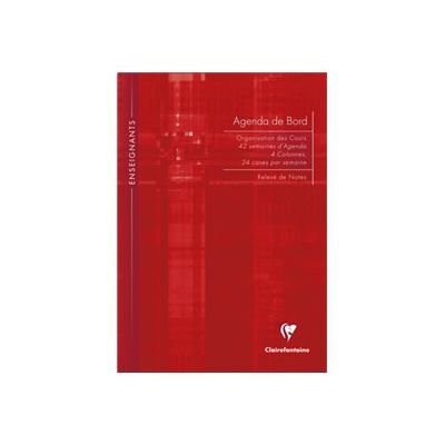 3329680905908-Clairefontaine - Agenda de bord enseignant rigide - A4 - 144 pages - disponible dans différentes -Avant-2