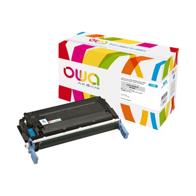 3112539606213-Cartouche laser compatible HP 641A - cyan - Owa K12003OW-Angle gauche-0