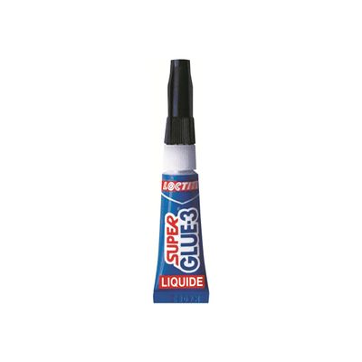 3255460193893-Loctite Super glue 3 liquide - Colle à prise rapide - transparente - 3 gr-Avant-1