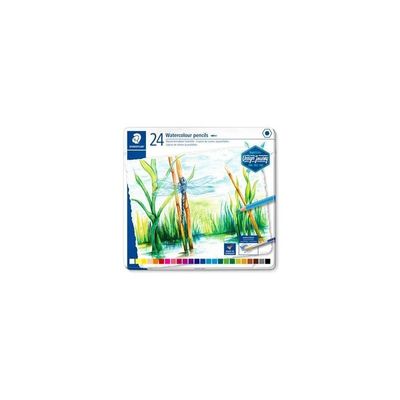 4007817055625-STAEDTLER Design Journey 146 10C - Crayon de couleur aquarellable - couleurs assorties (pack de 24)--0