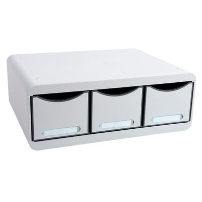 9002493424166-Exacompta Toolbox Maxi - Module de classement à l'italienne 3 tiroirs - gris lumière--0