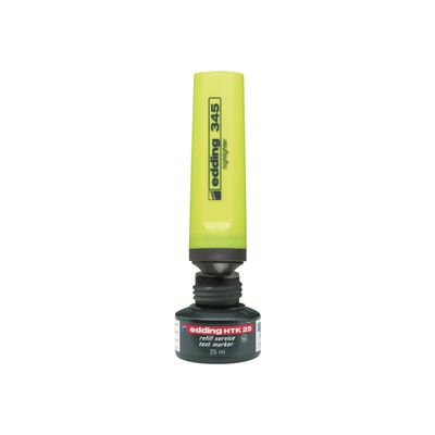 4004764786756-edding HTK 25 - Recharge d'encre pour surligneur - vert clair-Avant-1