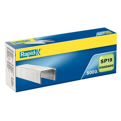 7313468738006-Rapid - Boîte de 5000 Agrafes SP19 (6 mm) - jusqu'à 20 feuilles - acier galvanisé--0