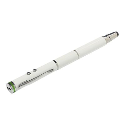 4002432102204-Leitz Complete 4 in 1 - Stylet / lampe torche / stylo à bille / pointeur laser - blanc-Angle gauche-3