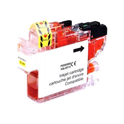 3584770907044-Cartouche compatible Brother LC3219XL - jaune - Uprint-Angle gauche-0