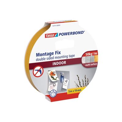 4042448843333-Tesa Powerbond - Adhésif double face mousse  - 19 mm x 5 m-Angle gauche-0