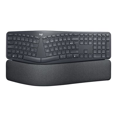 5099206097070-Logitech ERGO K860 Split Keyboard for Business - clavier sans fil - AZERTY - Français - graphite-Avant-1