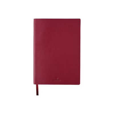 3108724521324-Oberthur - Carnet de notes en cuir - A6 - grenat-Avant-0