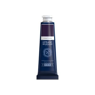 3013648100169-Lefranc Bourgeois - Peinture à l'huile - bleu violet - 40 ml-Avant-0