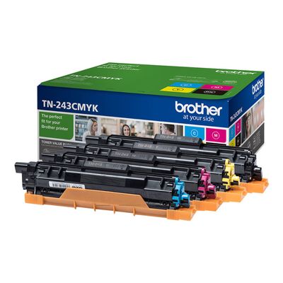 4977766787611-Brother TN243 - pack de 4 - noir, cyan, magenta, jaune - cartouche laser d'origine-Angle droit-4