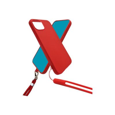 3701263521345-JAYM POP - Coque de protection + tour de cou pour Galaxy A13 - rouge-Multi-angle-0
