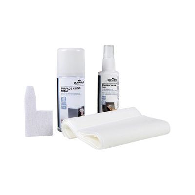 4005546507194-Durable PC Cleaning Kit - Kit de nettoyage (1 mousse nettoyante + 1 solution desinfectante + 10 chiffons absorba-Angle gauche-0