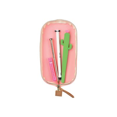 8051739306965-Legami Cute! - Trousse en silicone - rose-Avant-2