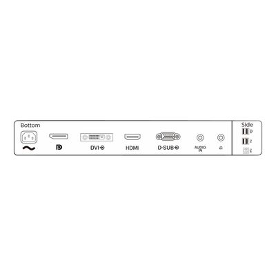 8712581756413-Philips B Line 241B8QJEB - écran LED 24" - Full HD (1080p)-Ports / commandes-10