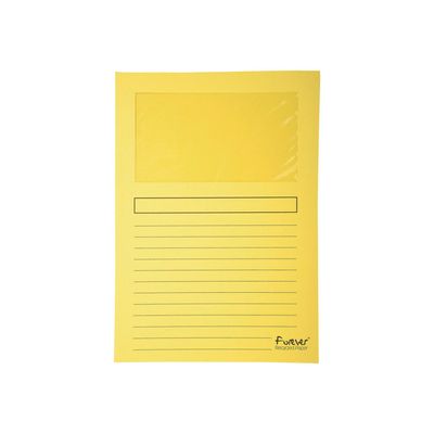 3130630502609-Exacompta Forever - 25 Chemises coin à fenêtre - 130 gr - couleurs assorties-Avant-2