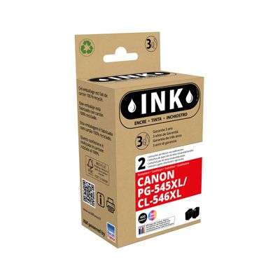 8720282008786-Cartouche compatible Canon PG-545XL/CL-546XL - Pack de 2 - noir, cyan, magenta, jaune - ink--0
