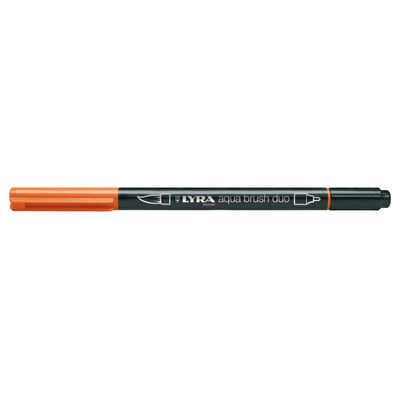 0000006016333-Lyra Aqua Brush Duo - Feutre pinceau double pointe - orange clair--0