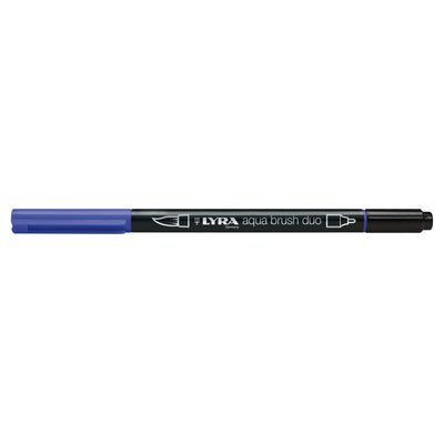 4084900609149-Lyra Aqua Brush Duo - Feutre pinceau double pointe - bleu foncé--0