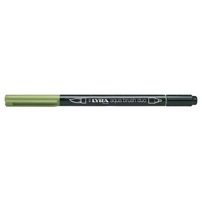 0000006016210-Lyra Aqua Brush Duo - Feutre pinceau double pointe - vert mousse--0
