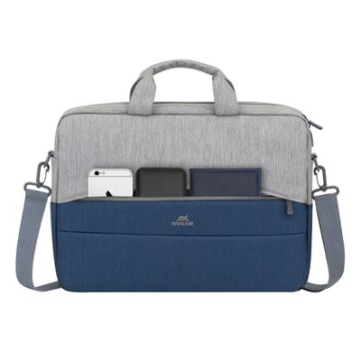 4260403578285-RIVACASE Prater - Sacoche pour ordinateur portable 15,6" - gris/bleu nuit--12